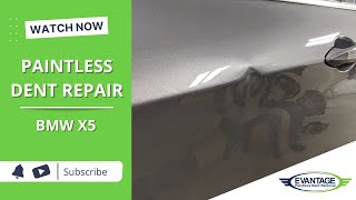 PAINTLESS DENT REMOVAL  BMW X5 [upl. by Godwin]