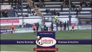 Raith Rovers Vs Forfar Athletic [upl. by Centonze903]