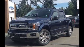 Blue 2018 Ford F150 XLT FX4 XTR 302A V8 SuperCrew Review Island Ford [upl. by Enautna]