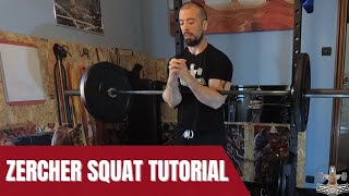 Zercher Squat  lo squat con bilanciere senza rack [upl. by Eisserc139]