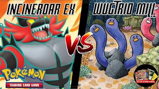 Incineroar ex VS Wugtrio Mill  Pokémon TCG Gameplay [upl. by Ieso938]