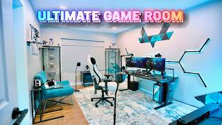 My NEW Ultimate Game Room Tour amp Desk Setup 2024 [upl. by Karlik745]