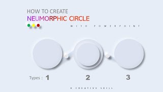 How To Create Neumorphism Effective Circle on PowerPoint  UI Design [upl. by Aruabea]