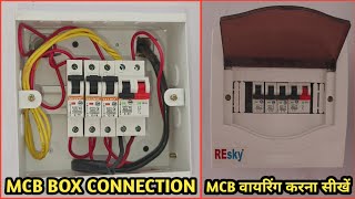 MCB box connection  distribution board wiring kaise karte hain  MCB wiring kaise karte hain [upl. by Cruickshank533]