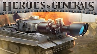 SNIPING WITH A TANK  Heroes amp Generals [upl. by Atiuqes]