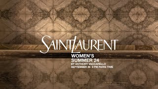 SAINT LAURENT  WOMENS SUMMER 24 SHOW [upl. by Aiset]