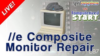 Repairing an Apple e Composite Monitor with Failed ICs for AprilApples Computerized Start™ Live [upl. by Silvestro]