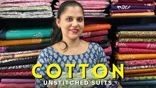 Cotton Unstitched Suits [upl. by Concordia160]