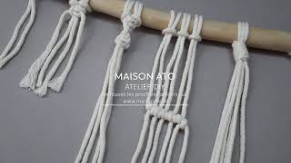 Macramé Tuto DIY 5 noeuds pour débuter facilement le macramé [upl. by Chaille587]