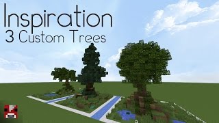 Minecraft Inspiration  3 Custom Trees World Download amp Schematic [upl. by Nnahteb]