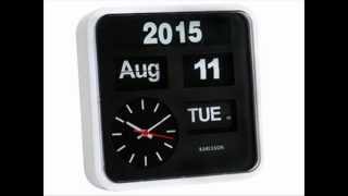 Karlsson Wall Clock Mini Flip Plastic White [upl. by Aicilic766]