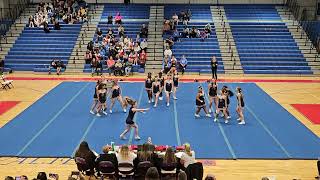 Spotsylvania High School at Battlefield District Cheer Competition 2024 ❤️💙 [upl. by Ulu]