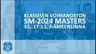 Masters klassisen voimanoston SMkilpailut 2024  M40 120–120 kg M50 120 kg [upl. by Reddin171]