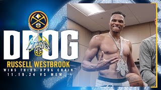 Russell Westbrook Wins DPOG Chain vs Grizzlies 🥶 [upl. by Adnalahs347]