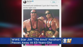 Former WWE Star Jim The Anvil Neidhart Dies At 63 [upl. by Elwee164]