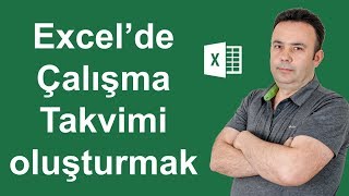 Excel Çalışma takvimini oluşturmak 449video  Ömer BAĞCI [upl. by Eleanor459]