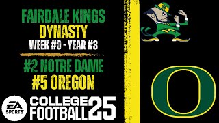 FAIRDALE KINGS 1 Notre Dame vs 5 Oregon LIVE STREAM [upl. by Markman302]