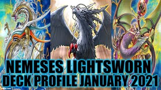 NEMESES LIGHTSWORN DECK PROFILE JANUARY 2021 YUGIOH [upl. by Bouchard]