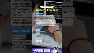 We are hiring System Engineer [upl. by Anuahsat65]