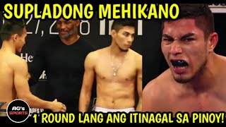 MEHIKANO AYAW MAKIPAG KAMAY SA PINOY 1 ROUND LANG ANG ITINAGAL SA LABAN [upl. by Avehstab]