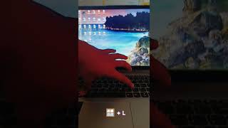 laptop lock 🔐 easy trick  computerknowledge education youtubeshorts [upl. by Reivaxe971]