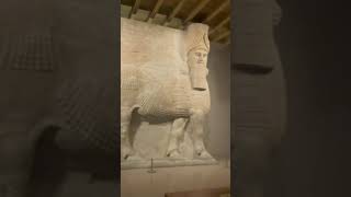 Humanheaded winged bull “Lamassu”  Oriental Institute Museum at the University of Chicago [upl. by Kenzi]