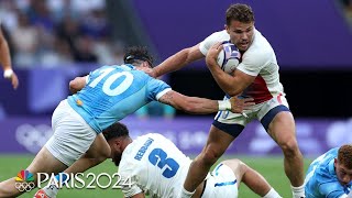 France v Uruguay  Paris Olympics 2024 Mens Rugby Highlights  NBC Sports [upl. by Arykat]