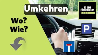 Umkehren Wo geht es und wie klappt es am besten  Führerschein [upl. by Ynnahc]