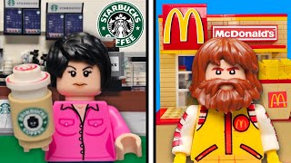 I built YOUR Favorite FAST FOOD out of LEGO [upl. by Ahsieni]