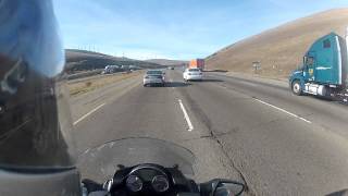 Kawasaki Concours 14 commute from Tracy to Pleasanton First GoPro Hero2 vid [upl. by Postman]