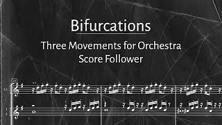 Bifurcations Score Follower dark mode  WDR Funkhausorchester Enrico Delamboye [upl. by Atikihc107]