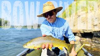 Fly Fishing BIG TROUT Mid Summer HOPPERDROPPER [upl. by Ainala]