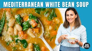 SIMPLE Mediterranean White Bean Soup [upl. by Magner873]