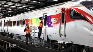 LNER  Celebrating Pride Together with a new train livery [upl. by Feldman]