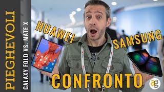 SMARTPHONE PIEGHEVOLI ho confrontato GALAXY FOLD e HUAWEI MATE X [upl. by Larrej]