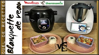 DUEL DE RECETTES  BLANQUETTE DE VEAU Thermomix Tm6 VS Cookeo par Sand CookampLook [upl. by Alit759]