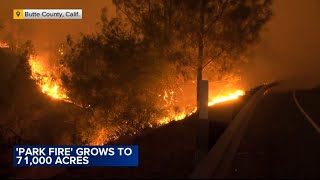 Man arrested in connection with California Park Fire that has burned more than 120000 acres [upl. by Lewse]