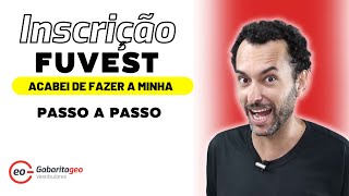 INSCRIÇÃO FUVEST 2023  PASSO A PASSO  ESCOLHI MEU CURSO [upl. by Lebama613]