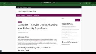 Gallaudet IT Service Desk Enhancing Your University Experience [upl. by Knight]