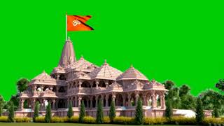 New Ram Mandir Ayodhya Green Screen Video 2021  JAI SHREE RAM [upl. by Palermo677]