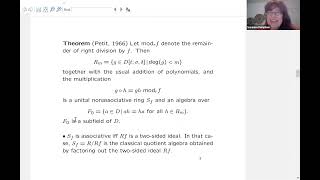 Day 05e Susanne Pumpluen A class of nonassociative algebras and their applications [upl. by Diskson]