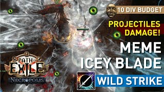 【10 Div FullUnique】MEME Icey Blade Wild Strike is prettygood Full DPS on projectiles 324 [upl. by Ais867]