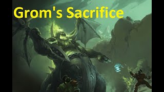 Thrall saves Grom and then kills Mannoroth [upl. by Yehsa481]