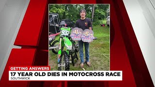 Rutland teen dies during motocross race in Southwick [upl. by Yrokcaz]