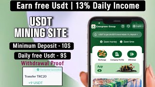 New Usdt Mining Site  usdt earning site  usdt mining app  trx Cloud Mining  usdt investment site [upl. by Mead]