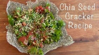 CHIA SEED CRACKER RECIPE Raw  easy [upl. by Nosoj]