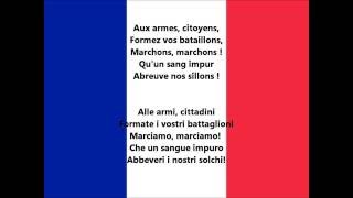 Inno nazionale della Francia  La Marsigliese FR IT lyrics [upl. by Nevart]