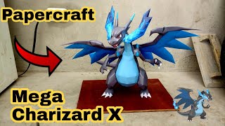 MEGA Charizard X Lizardon  Pokemon PaperCraft  modelo de papel  029モデル [upl. by Oina]