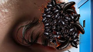 ASMR  Asmr animation of side nose treatment  Cleaning nose from insect make nose free amp relax [upl. by Ahsetel]