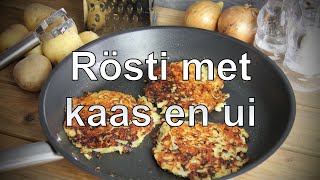 Rösti met kaas en ui recept [upl. by Emoreg]